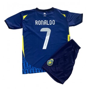 Al-Nassr Cristiano Ronaldo #7 Dětské Venkovní dres komplet 2024-25 Krátký Rukáv (+ trenýrky)